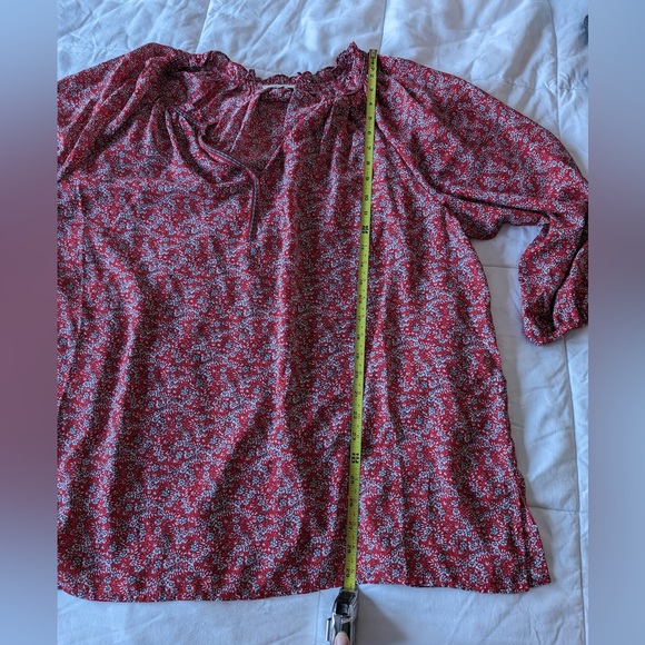 Max Studio Plus Size Blouse, Sz 2x Red - Picture 5 of 10